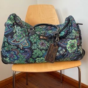 Vera Bradley carry on rolling duffle